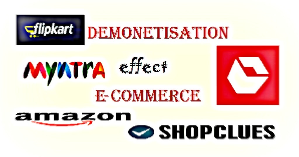 e-commerce website logo demonetisation