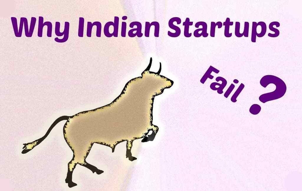 reason indian startup fail in india bull hitting