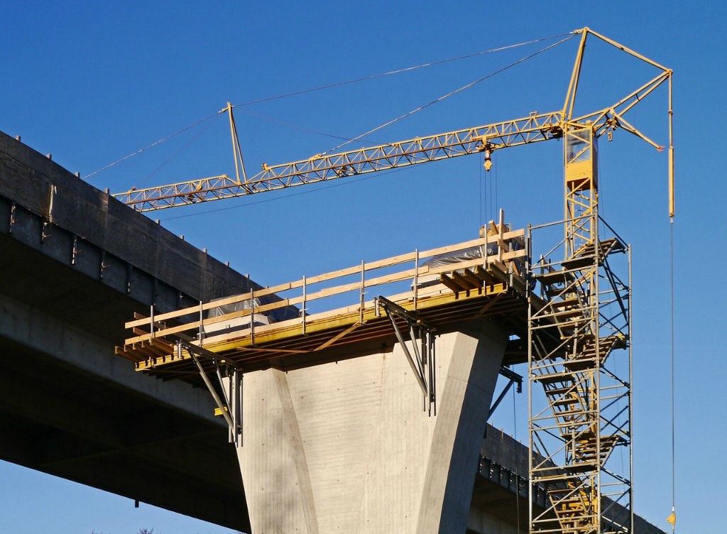 construction site bridge lifting machine
