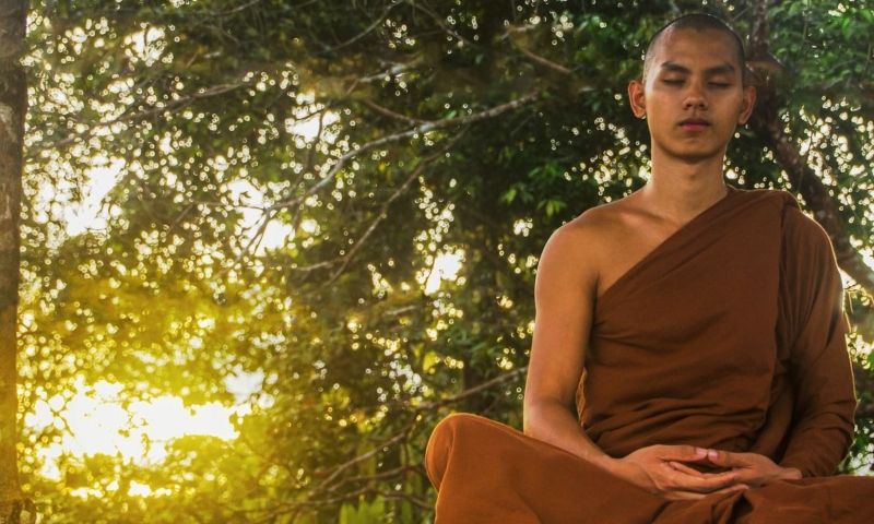 monk discipline, monk focus, monk meditating