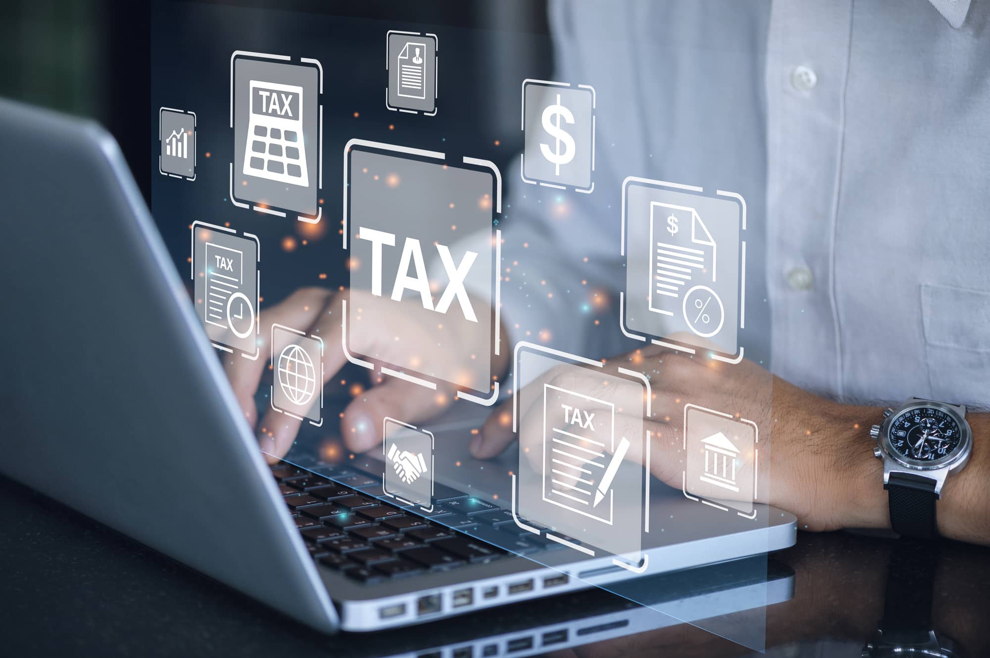 Income tax digitally filled